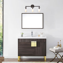 Load image into Gallery viewer, RADIANCE goods 3 Light Rubbed Bronze Finish Bath Vanity Fixture 23" Wide