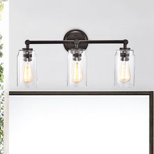 Load image into Gallery viewer, RADIANCE goods 3 Light Rubbed Bronze Finish Bath Vanity Fixture 23" Wide