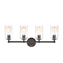 Load image into Gallery viewer, RADIANCE goods 4 Light Rubbed Bronze Finish Bath Vanity Fixture 28" Wide