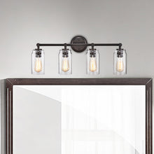 Load image into Gallery viewer, RADIANCE goods 4 Light Rubbed Bronze Finish Bath Vanity Fixture 28" Wide