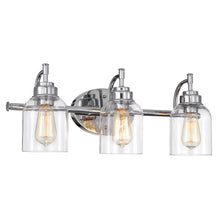 Load image into Gallery viewer, RADIANCE goods 3 Light Chrome Finish Bath Vanity Fixture 24" Wide
