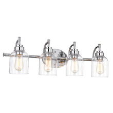 Load image into Gallery viewer, RADIANCE goods 4 Light Chrome Finish Bath Vanity Fixture 30" Wide