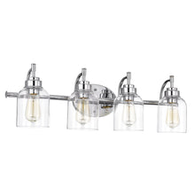 Load image into Gallery viewer, RADIANCE goods 4 Light Chrome Finish Bath Vanity Fixture 30" Wide