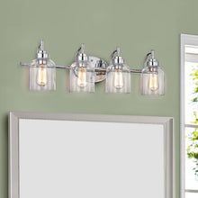 Load image into Gallery viewer, RADIANCE goods 4 Light Chrome Finish Bath Vanity Fixture 30" Wide