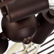 Load image into Gallery viewer, RADIANCE goods 3 Light Rubbed Bronze Semi-Flush Ceiling Mount 15" Wide