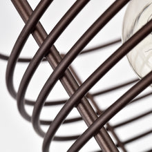 Load image into Gallery viewer, RADIANCE goods 3 Light Rubbed Bronze Semi-Flush Ceiling Mount 15" Wide