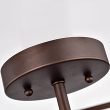 Load image into Gallery viewer, RADIANCE goods 3 Light Rubbed Bronze Semi-Flush Ceiling Mount 15" Wide