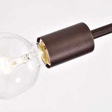 Load image into Gallery viewer, RADIANCE goods 3 Light Rubbed Bronze Semi-Flush Ceiling Mount 21" Wide