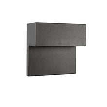 Load image into Gallery viewer, RADIANCE goods Embedded LED Light Textured Black Outdoor Wall Sconce 6" Tall