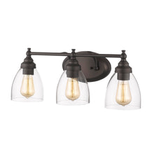 Load image into Gallery viewer, RADIANCE goods 3 Light Rubbed Bronze Finish Bath Vanity Fixture 23" Wide