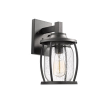 Load image into Gallery viewer, 2S073-BK12OD RADIANCE goods 1 Light Textured Black Outdoor Wall Sconce 12" Tall