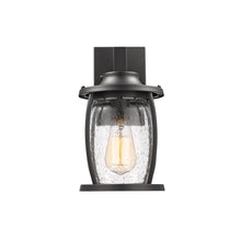 Load image into Gallery viewer, 2S073-BK12OD RADIANCE goods 1 Light Textured Black Outdoor Wall Sconce 12" Tall