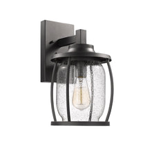 Load image into Gallery viewer, 2S073-BK14OD RADIANCE goods 1 Light Textured Black Outdoor Wall Sconce 14" Tall