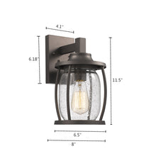 Load image into Gallery viewer, 2S073-RB12OD RADIANCE goods 1 Light Rubbed Bronze Outdoor Wall Sconce 12" Tall