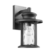 Load image into Gallery viewer, 2S074-BK14OD RADIANCE goods 1 Light Textured Black Outdoor Wall Sconce 14" Tall