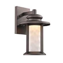 Load image into Gallery viewer, RADIANCE goods Embedded LED Rubbed Bronze Outdoor Wall Sconce 12" Tall