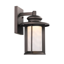 Load image into Gallery viewer, RADIANCE goods Embedded LED Rubbed Bronze Outdoor Wall Sconce 12" Tall