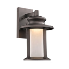 Load image into Gallery viewer, RADIANCE goods Embedded LED Rubbed Bronze Outdoor Wall Sconce 14" Tall