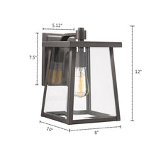 Load image into Gallery viewer, 2S079-RB12OD RADIANCE goods 1 Light Rubbed Bronze Outdoor Wall Sconce 12" Tall