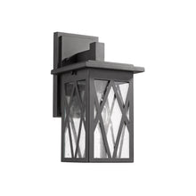 Load image into Gallery viewer, 2S080-BK12OD RADIANCE goods 1 Light Textured Black Outdoor Wall Sconce 12" Tall