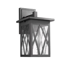 Load image into Gallery viewer, 2S080-BK14OD RADIANCE goods 1 Light Textured Black Outdoor Wall Sconce 14" Tall