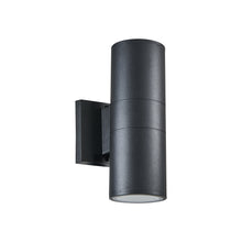 Load image into Gallery viewer, RADIANCE goods Embedded LED Textured Black Outdoor/Indoor Wall Sconce 10" Tall
