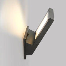 Load image into Gallery viewer, RADIANCE goods Embedded LED Textured Black Outdoor/Indoor Wall Sconce 9" Tall