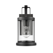 Load image into Gallery viewer, 2S089-BK11OD RADIANCE goods 1 Light Textured Black Outdoor Wall Sconce 11" Tall