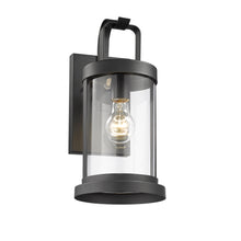 Load image into Gallery viewer, 2S089-BK15OD RADIANCE goods 1 Light Textured Black Outdoor Wall Sconce 15" Tall