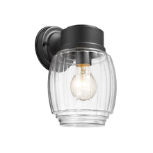 Load image into Gallery viewer, 2S095-BK10OD RADIANCE goods 1 Light Textured Black Outdoor Wall Sconce 10" Tall
