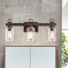 Load image into Gallery viewer, RADIANCE goods 3 Light Rubbed Bronze Finish Bath Vanity Fixture 23" Wide
