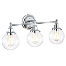 Load image into Gallery viewer, RADIANCE goods 3 Light Chrome Finish Bath Vanity Fixture 24" Wide