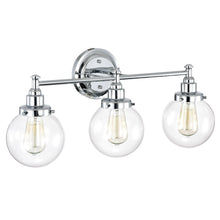 Load image into Gallery viewer, RADIANCE goods 3 Light Chrome Finish Bath Vanity Fixture 24" Wide