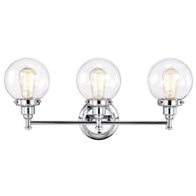 Load image into Gallery viewer, RADIANCE goods 3 Light Chrome Finish Bath Vanity Fixture 24" Wide