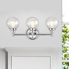 Load image into Gallery viewer, RADIANCE goods 3 Light Chrome Finish Bath Vanity Fixture 24" Wide