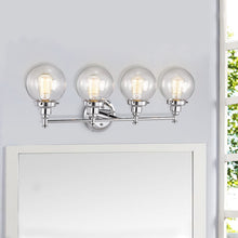Load image into Gallery viewer, RADIANCE goods 4 Light Chrome Finish Bath Vanity Fixture 30" Wide