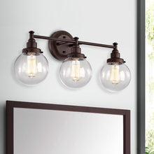 Load image into Gallery viewer, RADIANCE goods 3 Light Rubbed Bronze Finish Bath Vanity Fixture 24" Wide