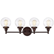 Load image into Gallery viewer, RADIANCE goods 4 Light Rubbed Bronze Finish Bath Vanity Fixture 30" Wide