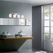 Load image into Gallery viewer, RADIANCE goods 4 Light Chrome Finish Bath Vanity Fixture 29" Wide