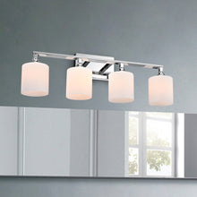 Load image into Gallery viewer, RADIANCE goods 4 Light Chrome Finish Bath Vanity Fixture 29" Wide