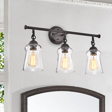 Load image into Gallery viewer, RADIANCE goods 3 Light Rubbed Bronze Finish Bath Vanity Fixture 23" Wide