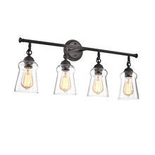 Load image into Gallery viewer, RADIANCE goods 4 Light Rubbed Bronze Finish Bath Vanity Fixture 30" Wide