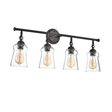Load image into Gallery viewer, RADIANCE goods 4 Light Rubbed Bronze Finish Bath Vanity Fixture 30" Wide