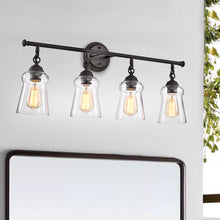 Load image into Gallery viewer, RADIANCE goods 4 Light Rubbed Bronze Finish Bath Vanity Fixture 30" Wide