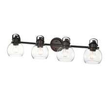 Load image into Gallery viewer, RADIANCE goods 4 Light Rubbed Bronze Finish Bath Vanity Fixture 34" Wide