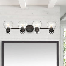 Load image into Gallery viewer, RADIANCE goods 4 Light Rubbed Bronze Finish Bath Vanity Fixture 34" Wide