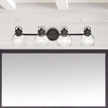 Load image into Gallery viewer, RADIANCE goods 4 Light Rubbed Bronze Finish Bath Vanity Fixture 34" Wide
