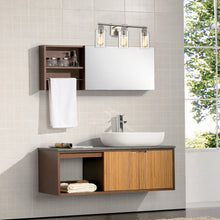 Load image into Gallery viewer, RADIANCE goods 3 Light Brushed Nickel Finish Bath Vanity Fixture 22" Wide