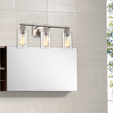 Load image into Gallery viewer, RADIANCE goods 3 Light Brushed Nickel Finish Bath Vanity Fixture 22" Wide
