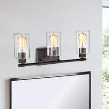 Load image into Gallery viewer, RADIANCE goods 3 Light Rubbed Bronze Finish Bath Vanity Fixture 22" Wide